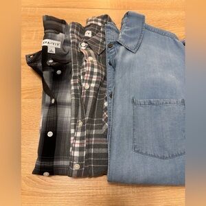 Shirt Bundle Ava & Viv Women’s Button Down Trio